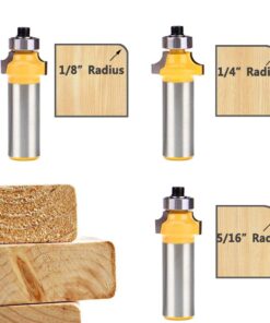 Yakamoz 6Pcs 1/2 Inch Shank Round-Over Router Bits Corner Rounding Edge-Forming Roundover Beading Router Bit Set 9 61C0bxntw7L