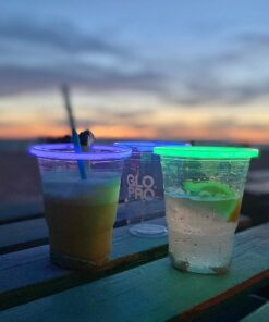 NEON GLOWING PARTY CUPS 16 oz Multi Color Light Up Cups Blacklight Party Glow Sticks Glow Party Glow In The Dark Party Decorations Favors Drink Supplies. 17 61C1XM8nO3S