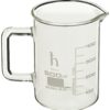 EISCO Premium Hand Crafted Beaker Mug, Thick Borosilicate 3.3 Glass, 16.9oz (500mL) Capacity - Large Size - Pint Glass or Coffee Mug Sized 7 61C2b4VzQ3L