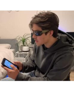 OhO Smart Glasses,Polarized Sunglasses with Bluetooth Speaker,Athletic/Outdoor UV Protection and Voice Control,Unisex(Transitional Lens) Camo Frame-transitional Grey Lens(t8 Pro) 15 61C2yFnYOuL