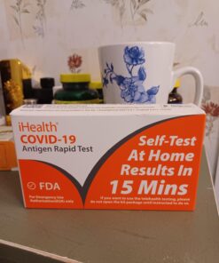 iHealth COVID-19 Antigen Rapid Test, 1 Pack, 5 Tests Total, FDA EUA Authorized OTC at-Home Self Test, Results in 15 Minutes with Non-invasive Nasal Swab, Easy to Use & No Discomfort 30 61C3JkqW7cL 1