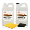 MAS Table Top Pro (1-Gallon Kit) | Crystal Clear Casting for DIY Arts and Crafts Projects | 2-Part Resin and Hardener Epoxy Kit | for Countertops, Wood Tables, Tabletops, Bar Tops, and More 1 Gallon 12 61C3P1cMh4L