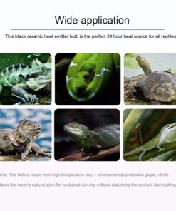 250W Reptile Heat Lamp Pet Infrared Ceramic Heater Emitter Appliances Lamp Reptile Tank Accessories for Amphibian Pet Brooder Coop Lizard Bearded Dragon Turtle Snake Terrarium Incubating Chicken 13 61C4T874KVL