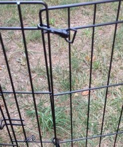MidWest Homes for Pets Foldable Metal Dog Exercise Pen / Pet Playpen. Black w/ door, 24'W x 30'H, 1-Year Manufacturer's Warranty 30" H 36 61C6cvqJptL