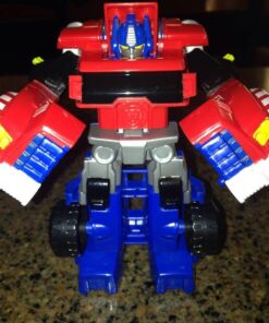 Transformers Playskool Heroes Rescue Bots Optimus Prime Converting Toy Robot Action Figure, Toys for Kids Ages 3 and Up 24 61C76NdazuL