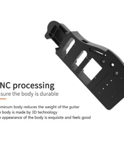 Asmuse Foldable Travel Headless Electric Guitar with Built In Headphone Jack Full-Scale Overhead Guitar ALP AD-80 Ultra-Light Portable and Rechargeable with USB Cable and Gig Bag E-guitar 13 61C7TPphi3L