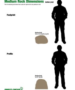 Emsco Group 2182 Medium – Lightweight Landscape Rock-Resin, Sandstone 33 61C7ZnrkT6L