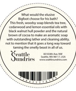 Seattle Sundries Sasquatch Soap Bar Natural Skin Care, 1 (4oz) Handmade Soap Bar in a Retro Aesthetic Gift Tin with a Woodsy Scent, Camp & Bigfoot Stocking Stuffer Idea from (1) 7 61C8BNou7L