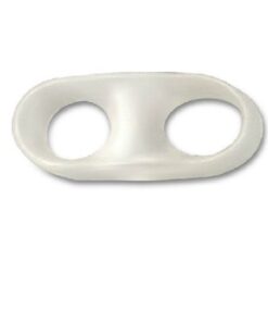 AnHua®Unisex Small Toe Soft Silicone 2 Holes Orthotics Bunion Tail Toe Straightener Separator Shield Protector Spreader Corrector Adjuster Foot Pain Relief 12 61C8Y57G1XL