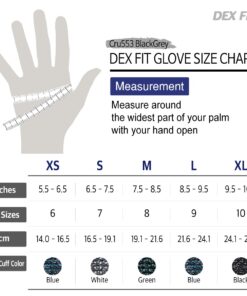 DEX FIT Level 5 Cut Resistant Gloves Cru553, 3D-Comfort Fit, Firm Grip, Thin & Lightweight, Touch-Screen Compatible, Durable, Breathable & Cool, Machine Washable; Black Grey M (8) 1 Pair Medium (1 Pair) Blackgrey 16 61C92y7soQL