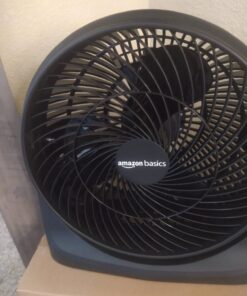 Amazon Basics 3 Speed Small Room Air Circulator Fan, 11-Inch, Blade, Black, 7.6"D x 14.8"W x 14.1"H 41 61CD8T1u8L