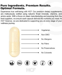 HCF Happy, Calm & Focused - Natural Nootropic Focus Supplement - Boost Concentration, Enhance Focus, Natural Calm Aid & Stress Relief - 90 Capsules for Men & Women - Caffeine-Free Brain Supplement 90 Count (Pack of 1) 31 61CDOMitonL