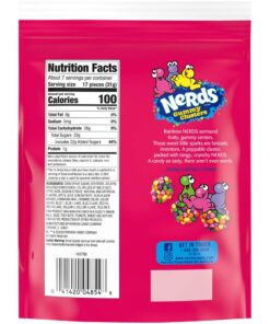 Nerds Gummy Clusters Candy, Rainbow, Resealable 8 Ounce Bag. 24 61CEX0mbJ L