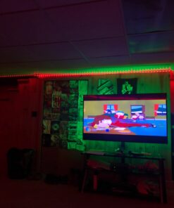 150ft LED Strip Lights, Hedynshine RGB Color Changing by 40key Remote and Phone, LED Strip Lights Music Sync,Smart LED Strip Lights for Bedroom 150feet 150ft 18 61CJmWLhtFL