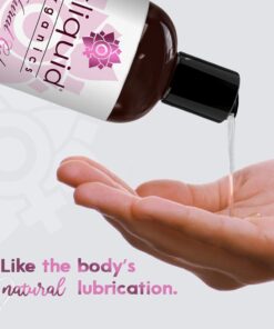 Sliquid Organics Water-Based Lube - Aloe Vera Leaf Infused with Organic Oils & Botanicals, Natural Lubricating Gel for Women/Men/Couples, Unscented, 8.5 Fl Oz 8.5 Fl Oz (Pack of 1) 14 61CL2qyfdJL