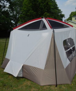 Wenzel Klondike 8 Person Water Resistant Tent with Convertible Screen Room for Family Camping Grey/Taupe 65 61CMnol6tkL