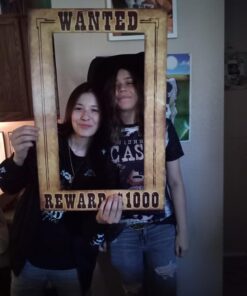 Beistle Wanted Photo Booth Fun Selfie Frame Western Party Supplies, 15.5" x 23.5", Multicolored 21 61CMnxW9NVL