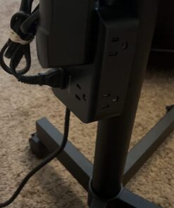 Power Strip Surge Protector - Flat Plug, Wall Mount, 8 Wide Outlets with 4 USB Ports (1 USB C), 5FT Heavy Duty Extension Cord with Multiple Outlets, Charging Station Overload Protection for Home Dorm 5 FT Black 40 61CNp7ijR2L