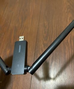 UGREEN USB WiFi Adapter, WiFi Adapter with AC1300 5dBi High Gain Dual Antennas, 5G/2.4G Dual Band, 164ft Wide Range, USB 3.0 WiFi Adapter for Desktop PC Laptop, Support Windows 11/10/8.1/8/7 56 61CP0kjPfZL
