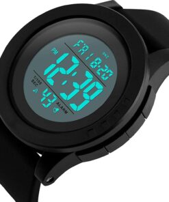 LYMFHCH Men's Digital Sports Watch LED Screen Large Face Electronics Military Watches for Men Waterproof Alarm Stopwatch Back Light Outdoor Army Watch 34 61CP3kZV58L