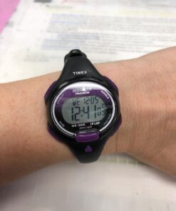 Timex Women's Ironman Essential 34mm Watch Black/Purple 30 61CS4ECqT0L