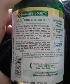 Nature's Bounty Fish Oil, Supports Heart Health, 1200 Mg, Rapid Release Softgels, 200 Ct 31 61CSt4UNAgL