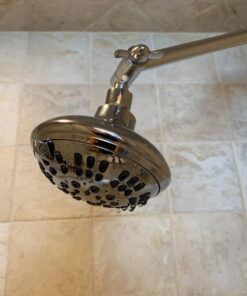 6 Function Adjustable Luxury Shower Head - High Pressure Boosting, Wall Mount, Bathroom Showerhead For Low Flow Showers, 2.5 GPM - Chrome 28 61CT9qIveaL