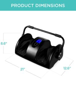 Best Choice Products Foot Massager Machine Shiatsu Leg Massager, Therapeutic Reflexology Calf Massager w/Blood Circulation, Nerve Pain, Deep Kneading, High-Intensity Rollers - Satin Black 25 61CTQiO2rxL