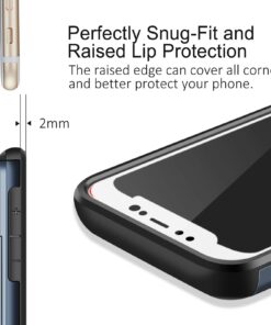 SAMONPOW iPhone X Case, iPhone 10 Case,Hybrid iPhone X Wallet Case Card Holder Shell Heavy Duty Protection Shockproof Anti Scratch Soft Rubber Bumper Cover Case for iPhone X 5.8 inch Dark Blue 17 61CUMM8rNaL