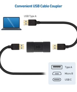 Cable Matters 2-Pack USB 3.0 Coupler USB Female to Female Adapter Gender Changer 13 61CVobG4EnL
