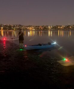 Bright Eyes Green & Red Portable Marine LED Boating Lights - Boat Bow or Stern Safety Lights - Water-resistant 45 61CW7noGtL