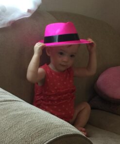 Fun Express Neon Color Plastic Gangster Hats for Party - Apparel Accessories - Hats - Party Hats - Party - 12 Pieces 1 25 61CXTVhhx7L