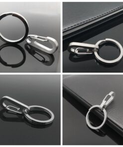 TI-EDC Titanium Keychain Carabiner Clip - Mini Quick Release Snap Hook and Key Ring, Key Organizer Holder for Men and Women Standerd 21 61CXgoqyUlL