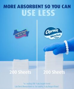 Charmin Ultra Soft Cushiony Touch Toilet Paper, 24 Family Mega Rolls = 123 Regular Rolls (Packaging May Vary) 24 Count (Pack of 1) 33 61CXx3EuLL