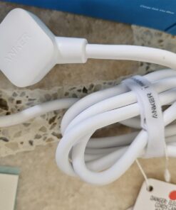 Anker 20W USB C Power Strip, 321 Power Strip with 3 Outlets and USB C Charging for iPhone 15/15 Plus/15 Pro/15 Pro Max, 5 ft Extension Cord, Power Delivery Charging for Dorm Rooms,Home Office 5ft White 24 61CYcFkg6L