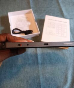 Bluetooth Number Pad, Lekvey Aluminum Rechargeable Wireless Numeric Keypad Slim 34-Keys External Numpad Keyboard Data Entry Compatible for Macbook, MacBook Air/Pro, iMac Windows Laptop Surface Pro etc Bluetooth - Black 36 61CZAmoNtL