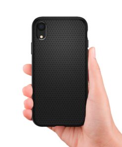 Alternative view of Spigen Liquid Air Armor Designed for iPhone XR Case (2018) - Matte Black Single