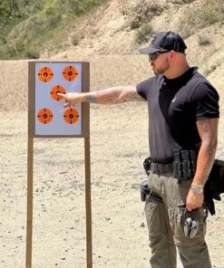 EasyShot Shooting Target Stickers-Adhesive Gun Targets for Shooting Targets for Rifle, Pistol, Air Pellet, Airsoft Guns Sticker BB Targets for Range Practice 4 Inch Orange Target Stickers 200pcs 15 61Cb44ln5 L