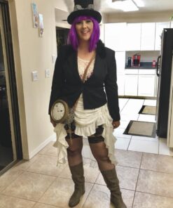 Skeleteen Jumbo Gold Clock Necklace - White Rabbit Clock, Hip Hop Rapper Clock - 1 Piece 37 61Cbpa1Dq1L