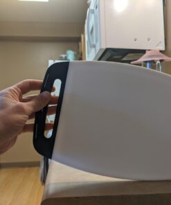 The Original Gorilla Grip Oversized 100% BPA Free Reversible Durable Kitchen Cutting Board Set of 3, Dishwasher Safe, Nonslip Handle Border Plastic Boards, Juice Grooves, Chopping Food, Cooking, Black Large (Pack of 3) Black/White 31 61CcfTmsDYL