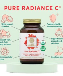 PURE SYNERGY Pure Radiance C | Organic Vitamin C Powder | 100% Natural, Whole Food, Non-GMO Supplement with Camu Camu Extract | For Immune and Collagen Support (4 oz Powder) 14 61CdrvKVgzL