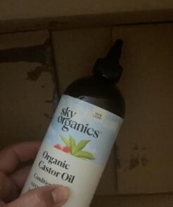 Sky Organics Organic Castor Oil (16 oz), USDA Certified Organic, 100% Pure, Cold Pressed, Hexane Free, Boost Hair Growth, Use with Castor Oil Pack, Includes Exclusive EBOOK Unscented 16 Fl Oz (Pack of 1) 26 61CfrnRJXlL