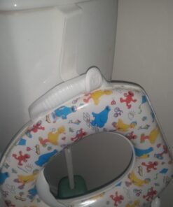 Ubbi Multi-Use Potty and Utility Hook, No Hardware Or Installation Needed, Durable and Sturdy to Hang Over Toilet Tank Or Door, Polypropylene, White Multi-Use Hook 34 61Cg99VwHL