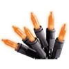 NOMA/INLITEN-IMPORT V34700-88 100-Count Orange Halloween Light Set with Black Wire 1