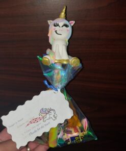 100 Pack Iridescent Holographic Cellophane Party Favor Treat Bags with 5 Colors Twist Ties Good for Themed Celebrations Baby Showers Weddings Girls Birthday Party Supplies (5" x 7") 5x7 Inch (Pack of 100) 22 61Ch8FOvS2L