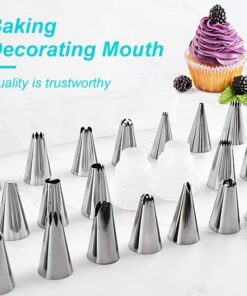 Cake Decorating Supplies 471pcs, Baking Tools Set for Cakes,Cake Turntable, Piping Icing Tips for Beginners or Professional 23 61ChRCumWJL