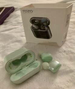 TOZO T6 True Wireless Earbuds Bluetooth 5.3 Headphones Touch Control with Wireless Charging Case IPX8 Waterproof Stereo Earphones in-Ear Built-in Mic Headset Premium Deep Bass Green Classic Edition 47 61CiL6T07eL