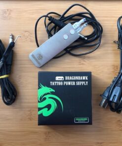 Dragonhawk LCD Dual Tattoo Machine Gun Power Supply Foot Pedal Clip Cord P077 (Golden) Golden 16 61CiUS2YjKL