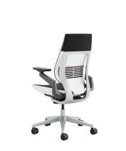 Steelcase Gesture Office Chair - Ergonomic Work Chair with Wheels for Carpet - Comfortable Office Chair - Intuitive-to-Adjust Chairs for Desk - 360-Degree Arms - Licorice Fabric 12 61Cis02m9cL