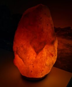 Himalayan Glow HS-1003 Himalayan Hand Carved Crystal Salt Lamp with Wooden Base, 6-7 LBS, Pink 69 61CitsvbgL